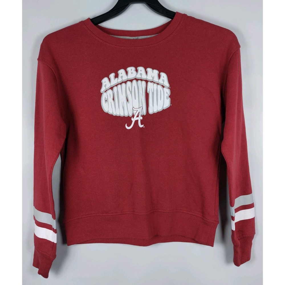 Alabama Crimson Tide Sweatshirt Wms S or Youth Red NCAA Football Crew *READ